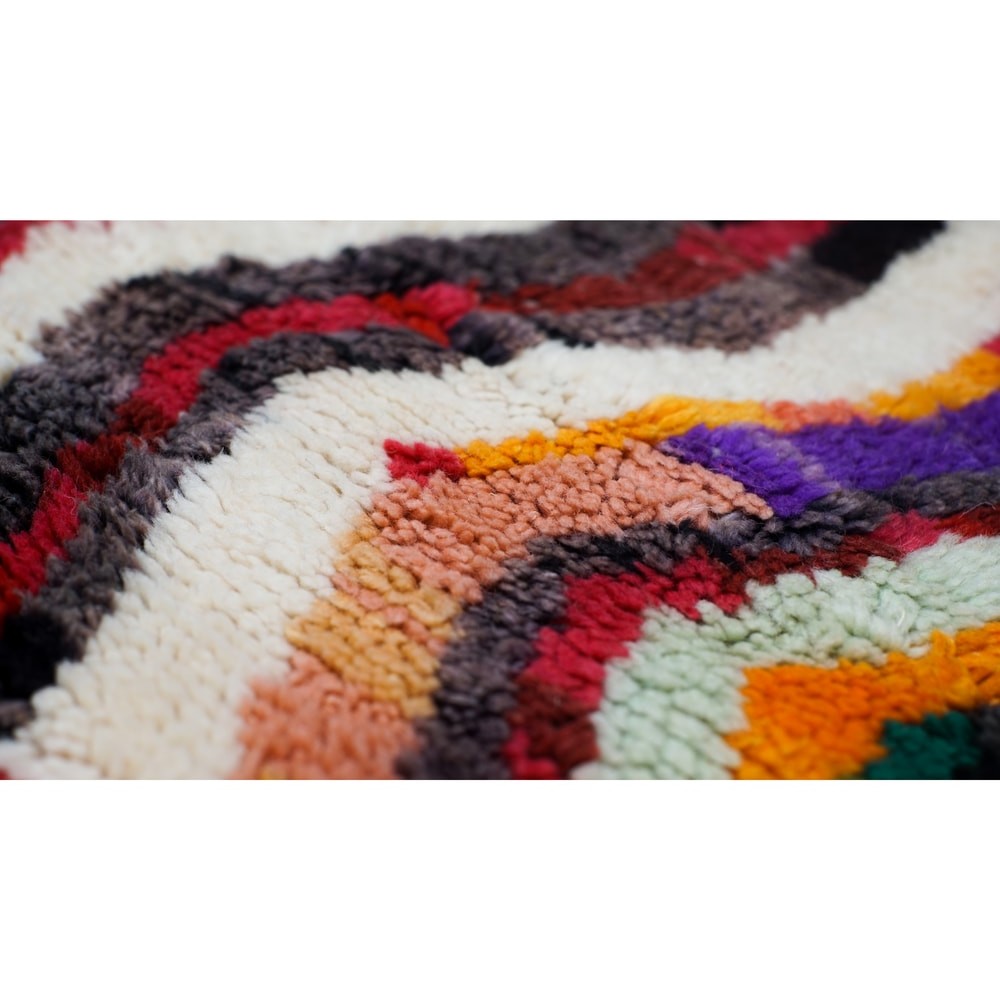 colorfull Beni Ourain Rug, Moroccan Carpet